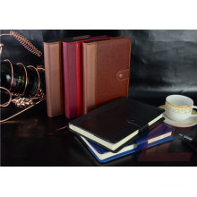 2016 Werbegeschenk Soft PU Cover Leder Business Notebook mit Magnet